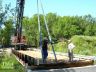 Design & CQA services for temporary bridge crossing river for access to wetlands